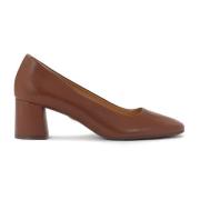 Klassieke bruine pumps met vierkante neus Kazar , Brown , Dames