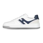 Italiaanse Leren Sneakers Memory Foam Zool Hogan , White , Heren