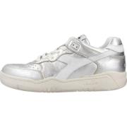 Metallic Sporty Sneakers Diadora , Gray , Dames