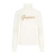 Logo Geborduurde Coltrui Sweater Guess , White , Dames