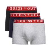 3-pack Boxershorts met Logotaille Guess , Gray , Heren