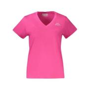 Rosa Katoenen Tops & T-Shirt Kappa , Pink , Dames