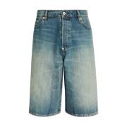 Denim shorts met vintage effect Kenzo , Blue , Heren