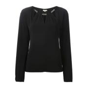 Zwarte Top voor Vrouwen Michael Kors , Black , Dames