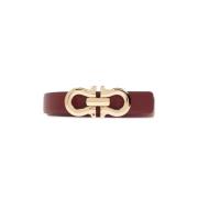 Leren riem Salvatore Ferragamo , Red , Dames