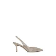 Strass Slingback met Pijl Teen Stuart Weitzman , Beige , Dames