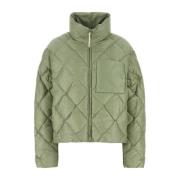 Pastel Groene Nylon Donsjas Jil Sander , Green , Dames