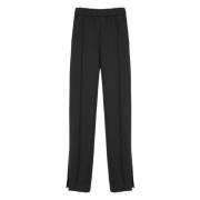 Zwarte Viscose Blend Elastische Taille Broek Jil Sander , Black , Dame...