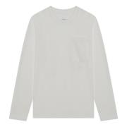 Lange mouw ronde hals T-shirt Jil Sander , White , Heren