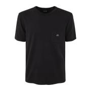 Casual Katoenen T-shirt C.p. Company , Black , Heren