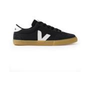 Canvas Sneakers Zwart Wit Bruine Zool Veja , Black , Heren