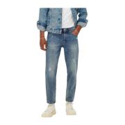 Slim Fit Katoenen Jeans Collectie Only & Sons , Blue , Heren