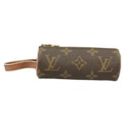 Pre-owned Canvas clutches Louis Vuitton Vintage , Brown , Dames