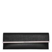 Zwarte lange clutch met gegraveerd logo Alexander McQueen , Black , Da...