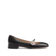 Platte Ballerina Schoenen Valentino Garavani , Black , Dames