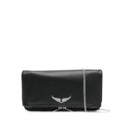 Studded Rock Clutch Tas in Zwart Zadig & Voltaire , Black , Dames