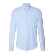 Heldere Blauwe Slim Fit Overhemd Calvin Klein , Blue , Heren