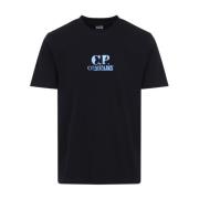 Total Eclipse Grafisch Logo T-Shirt C.p. Company , Black , Heren