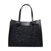 Elegante Zwarte Shopper Tas Gianni Chiarini , Black , Dames