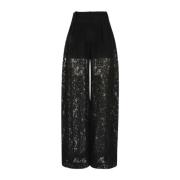 Kanten Riem Broek Zimmermann , Black , Dames