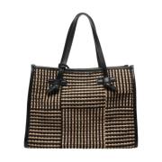 Stijlvol Geweven Shopper Tas Gianni Chiarini , Multicolor , Dames