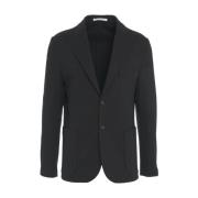 Zwarte Single-Breasted Blazer Stijlvolle Gelegenheid Paolo Pecora , Bl...