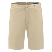 Katoen/Lyocell Shorts met Zakken Jacob Cohën , Beige , Heren