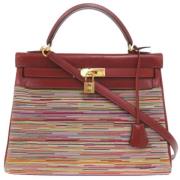 Pre-owned Leather handbags Hermès Vintage , Multicolor , Dames