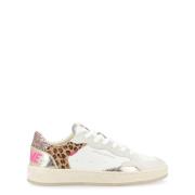 Witte leren Wild Safari sneakers Crime London , Multicolor , Dames