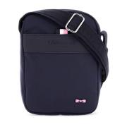 Navy Messenger Tas met Rits Zak Eden Park , Blue , Heren