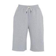 Grijze Korte Sweatpants met Strepen Ottod'Ame , Gray , Dames