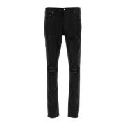 Stretch Zwarte Denim Jeans Amiri , Black , Heren