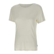 Witte Jersey T-shirt met Boothals Remain Birger Christensen , White , ...