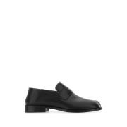 Zwarte leren Tabi loafers Maison Margiela , Black , Heren