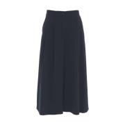 Blauwe Bermuda Shorts met Elegante Plooien Ottod'Ame , Blue , Dames