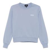 Kleine Flocked Sweatshirt A.p.c. , Blue , Dames