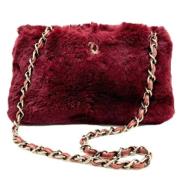 Pre-owned Fabric shoulder-bags Chanel Vintage , Red , Dames