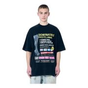 Grafische Print Oversized T-shirt Katoenen Jersey Vetements , Black , ...