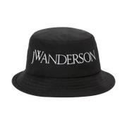 Zwarte Bucket Hat voor Stijlvolle Look JW Anderson , Black , Unisex