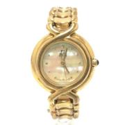 Pre-owned Metal watches Fendi Vintage , Yellow , Dames