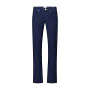 Slim Fit Broek met knopen Allover Patroon Tramarossa , Blue , Heren