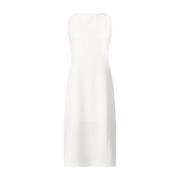 Klassieke mouwloze midi-jurk Kiltie , White , Dames