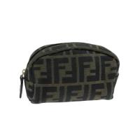 Pre-owned Canvas pouches Fendi Vintage , Black , Dames