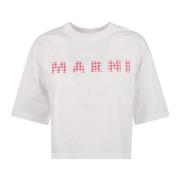 Stijlvolle T-shirts en Polos Marni , White , Dames