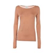 Elegant Nude Sweater Dondup , Brown , Dames