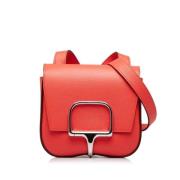 Pre-owned Leather shoulder-bags Hermès Vintage , Red , Dames