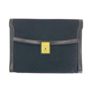 Pre-owned Canvas clutches Gucci Vintage , Black , Dames