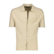 Casual korte mouw beige overhemd Airforce , Beige , Heren