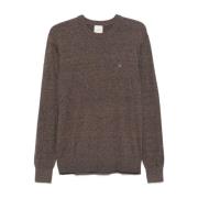 Taupe Bruine Crew Neck Sweater Calvin Klein , Brown , Heren