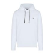 Hoodie met Micro Logo Emporio Armani , White , Heren